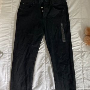 American eagle black straight/mom jeans
